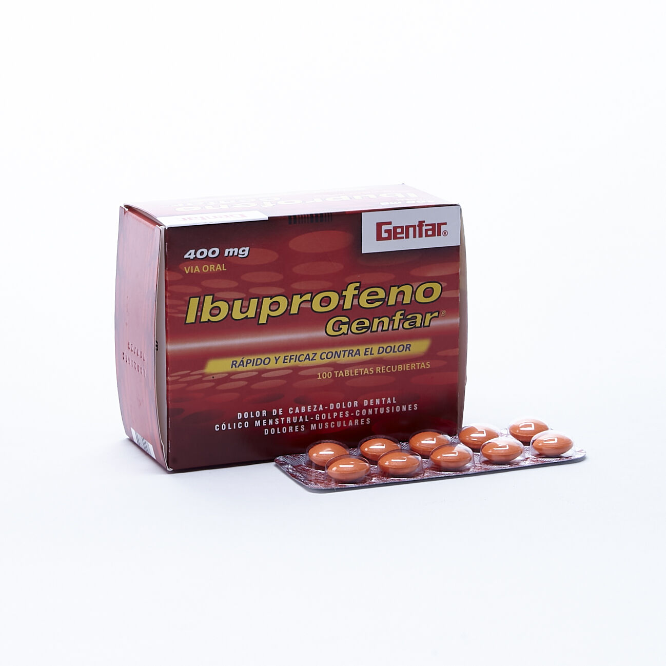 Ibuprofeno 400Mg Tabletas Recubiertas Blíster X 10